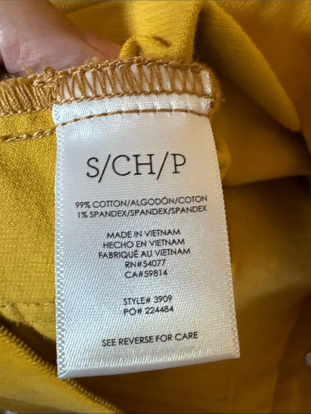 Cabi Citizen Women's Mustard Button-Front Jacket